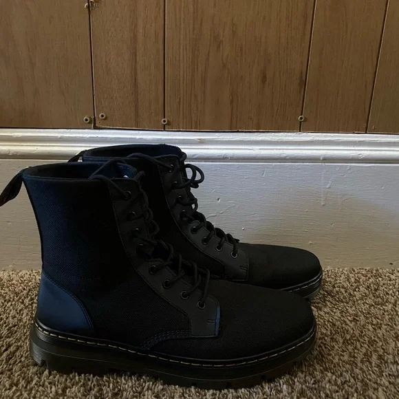 Dr. Martens Black Canvas Men's Boots - Picture 4 of 9